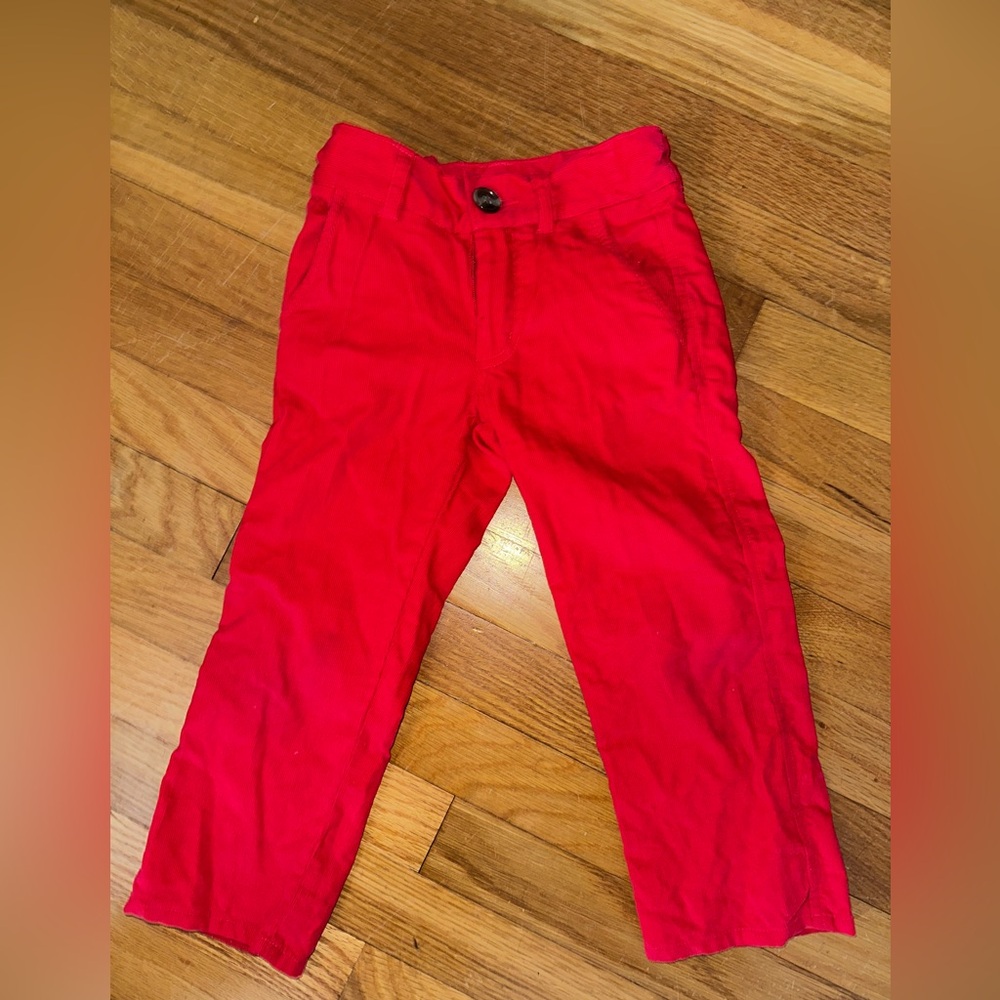 The Beaufort Bonnet Company Red Corduroy 3t pants